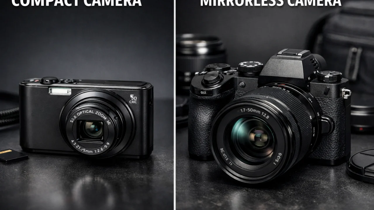 Vizualna usporedba kompaktnih i mirrorless fotoaparata prema veličini, dizajnu i mogućnostima