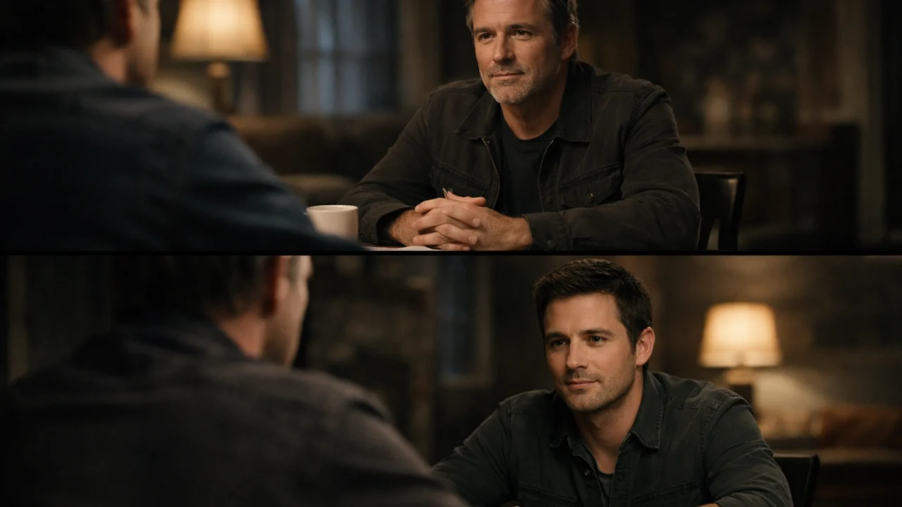 Primjer pravila osi od 180 stupnjeva u filmskom dijalogu koji osigurava prostornu i vizualnu jasnoću gledatelju