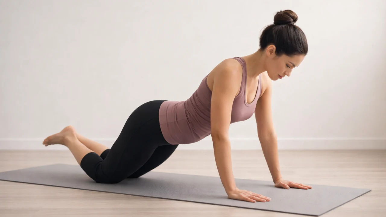 Sklekovi na koljenima kao lagani trening snage za početnike