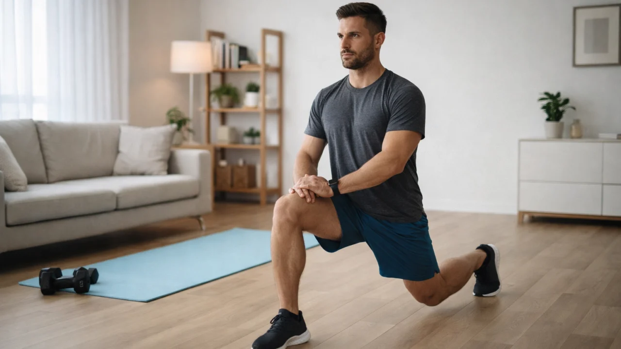 Iskoraci bez utega za jačanje nogu i stabilnosti početnika