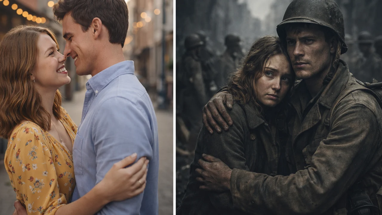 Vizualni kontrast komedije i ratne drame u filmu Life Is Beautiful smještenom u Drugi svjetski rat