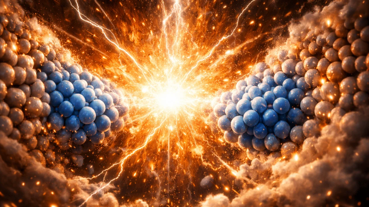 Prikaz ekstremnih uvjeta unutar neutronske zvijezde gdje se materija pretvara u neutrone