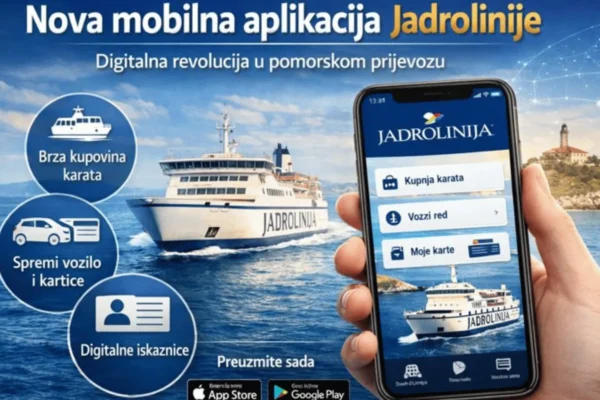 ova mobilna aplikacija Jadrolinije s modernim dizajnom i digitalnim funkcionalnostima