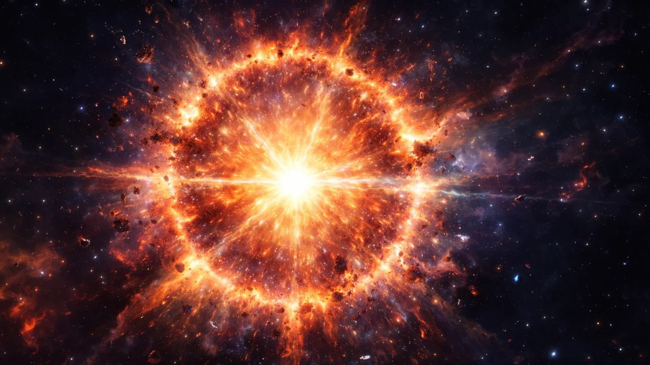 Eksplozija supernove koja raspršuje teške kemijske elemente u međuzvjezdani prostor