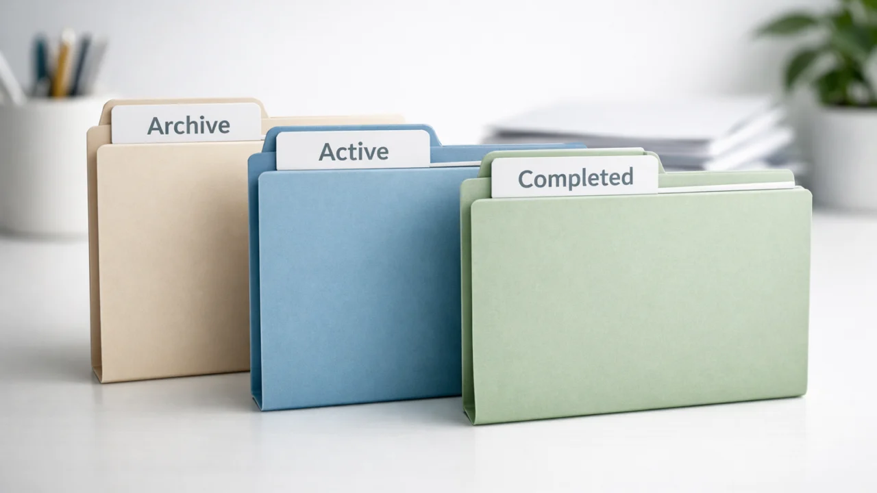 Digitalna arhiva s odvojenim aktivnim i arhiviranim dokumentima za dugoročnu preglednost