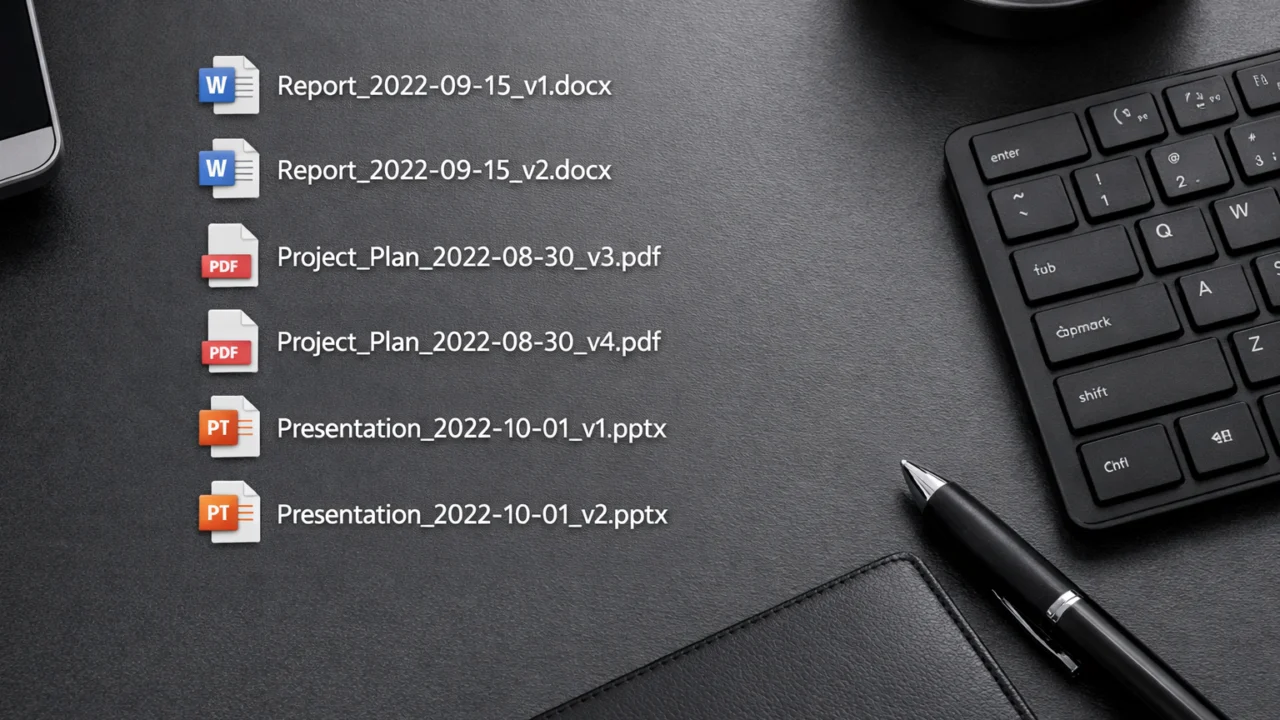 Ispravni nazivi datoteka s datumima i verzijama za lakše pretraživanje i manje pogrešaka
