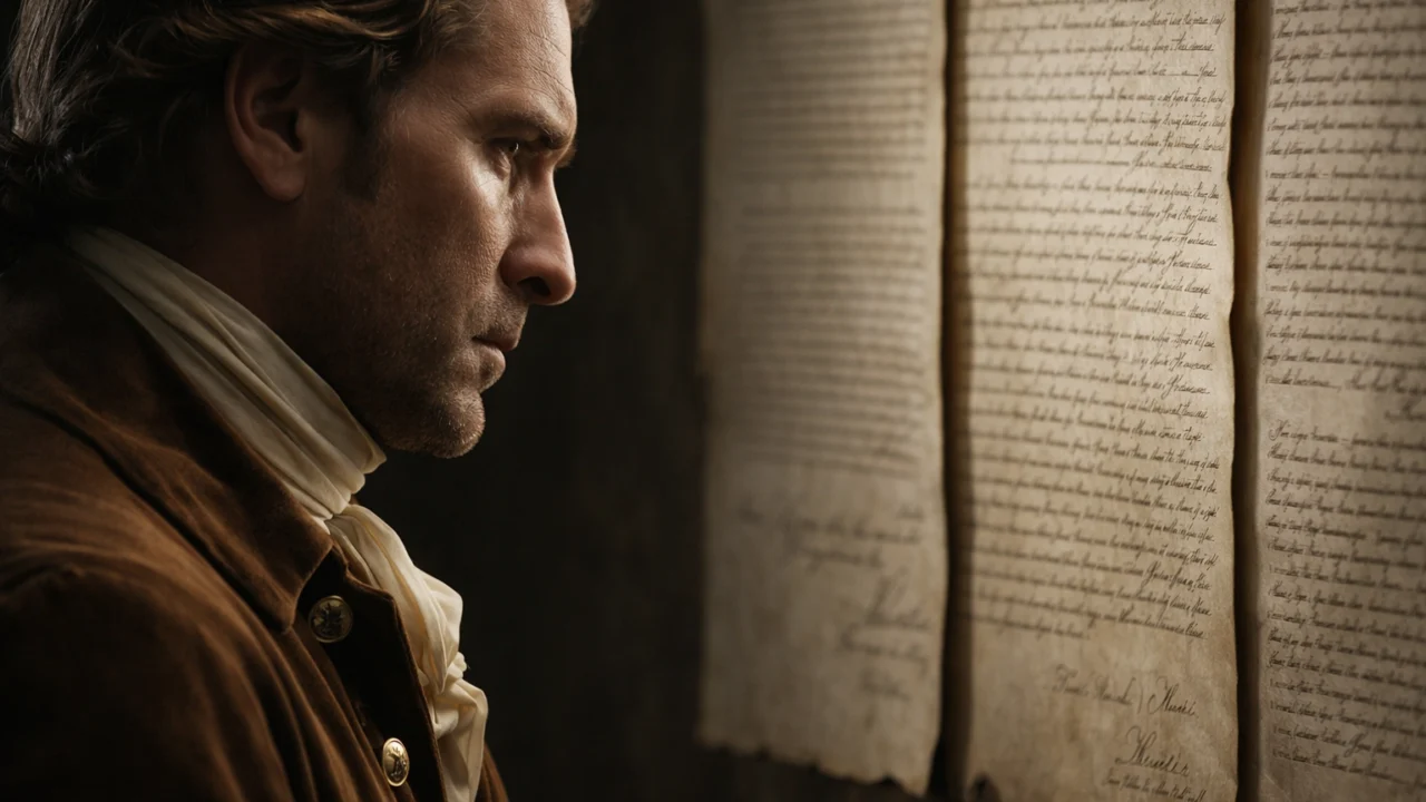 Vizualna usporedba filmske interpretacije i povijesnih dokumenata koja pokazuje razliku između činjenica i dramatizacije