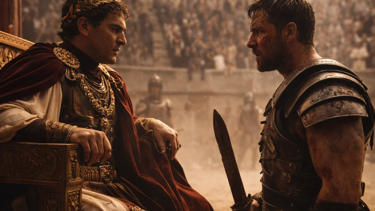 Filmski prikaz Rimskog Carstva koji pokazuje kako povijesni filmovi često mijenjaju stvarne događaje radi jače drame