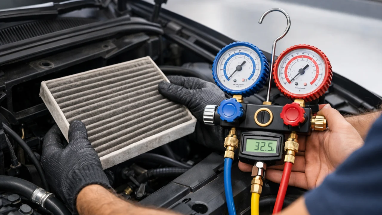 Provjera i servis klima uređaja u automobilu prije ljeta, zamjena filtera i dijagnostika za učinkovito hlađenje