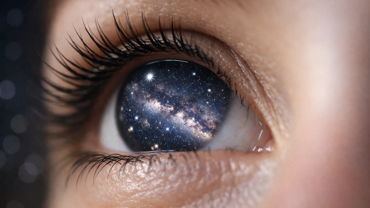 Ljudsko oko kao glavni alat za promatranje neba bez teleskopa, simbol početničke astronomije