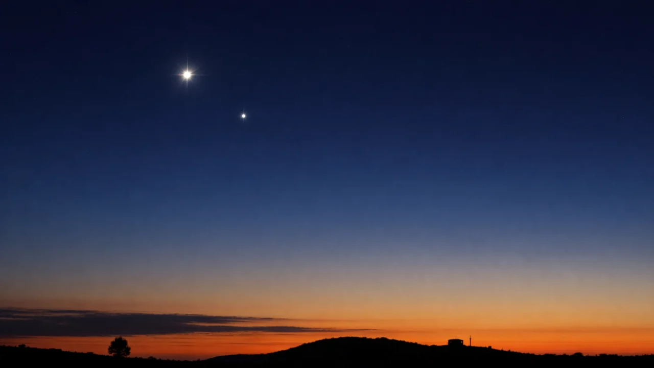 Planeti Venera i Jupiter vidljivi golim okom na večernjem nebu bez astronomske opreme