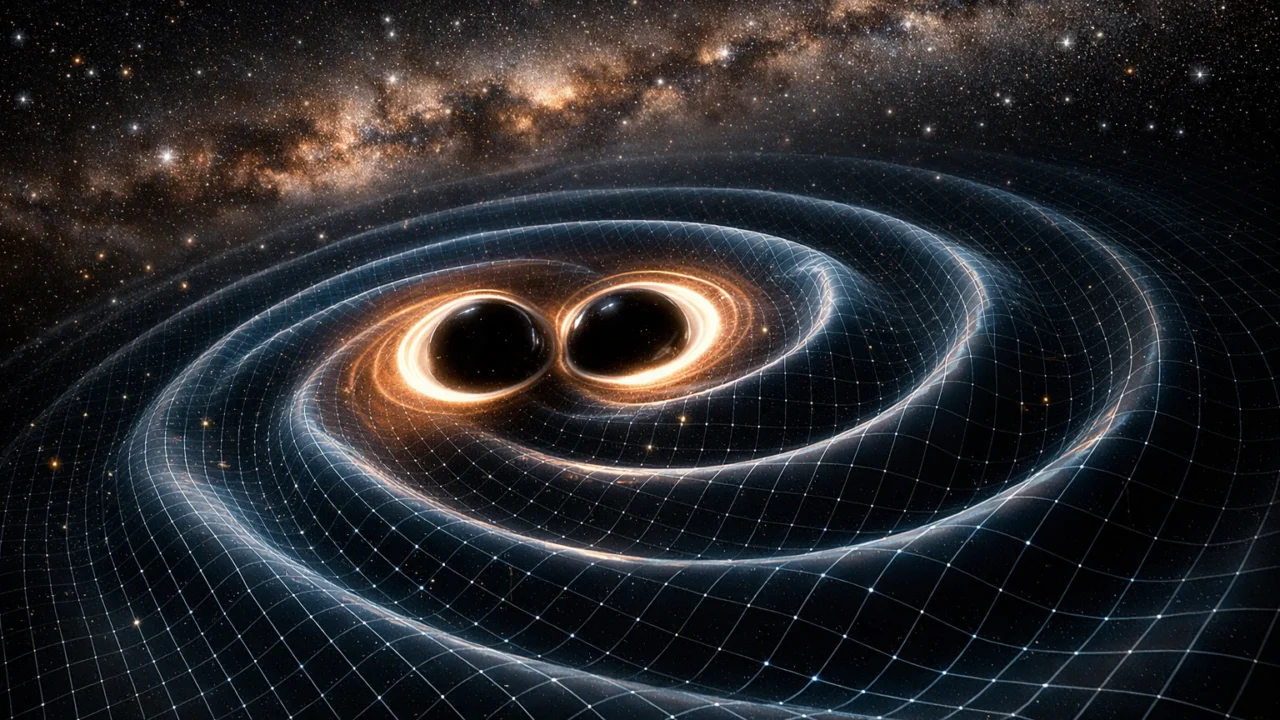 Gravitacijski valovi nastali sudarom crnih rupa i zakrivljenjem prostora i vremena