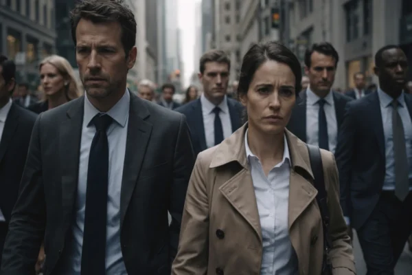 Zaposleni ljudi u urbanom okruženju prikazuju rane znakove stresa u svakodnevnom životu i radnom okruženju