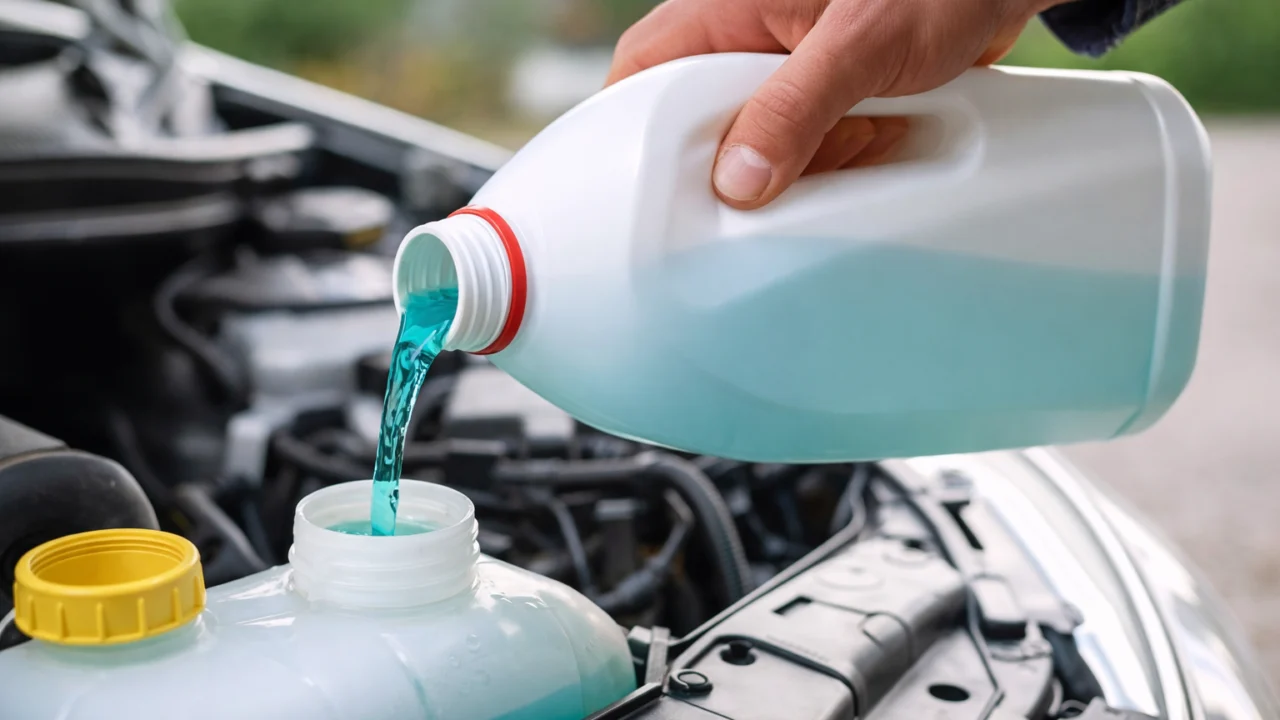 Dolijevanje antifriza u rashladni sustav automobila na hladnom motoru radi sprječavanja pregrijavanja