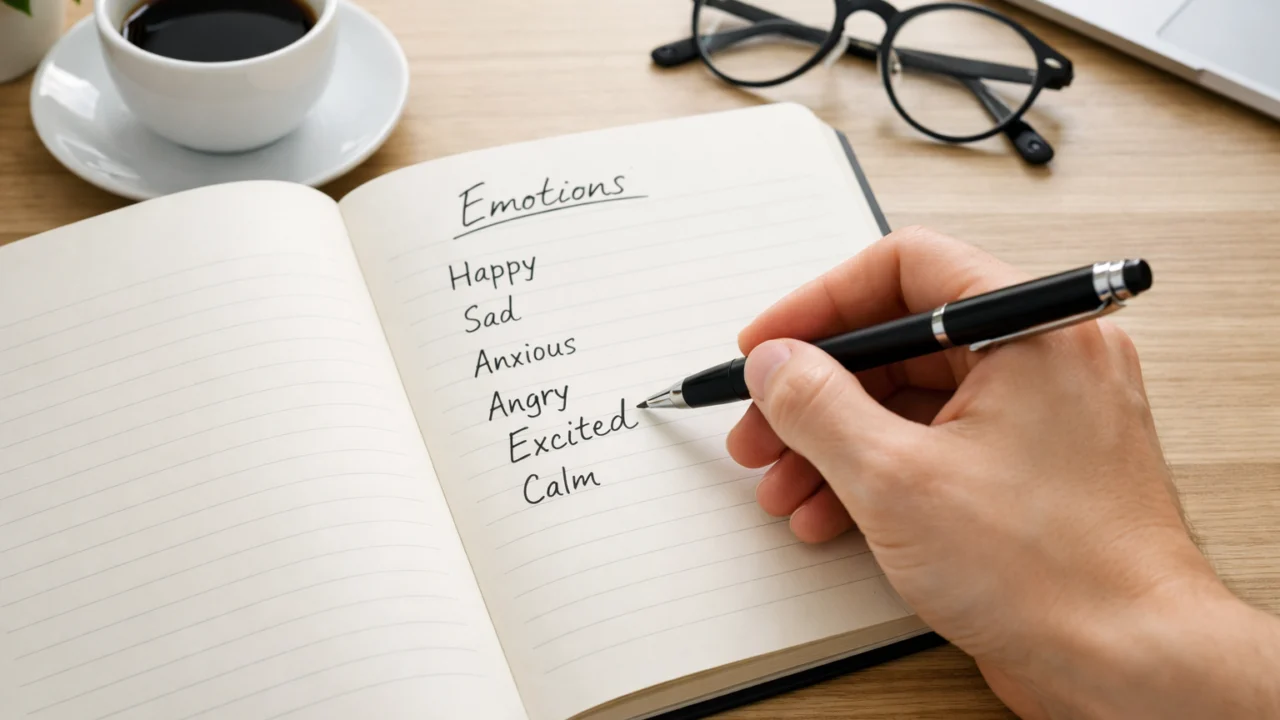 Zapisivanje emocija u bilježnicu kao alat za dnevnu emocionalnu provjeru i razvoj samosvijesti