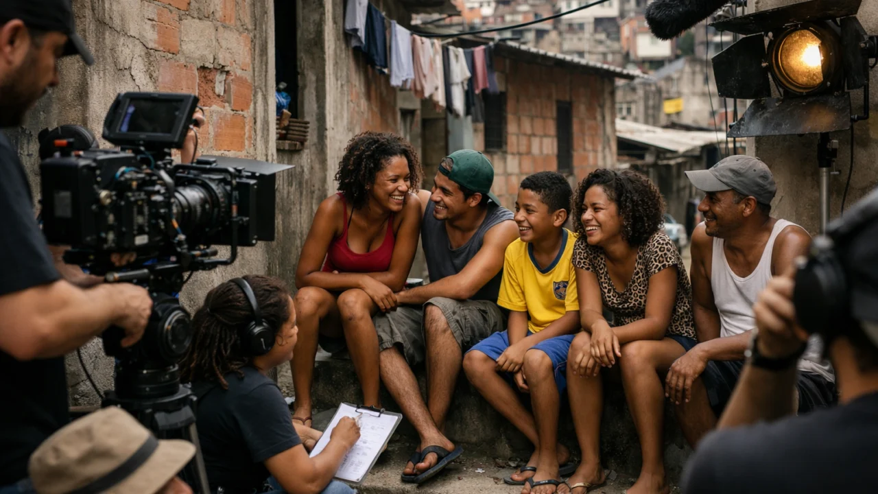 Naturščici iz favela daju autentičnost filmu City of God i pojačavaju osjećaj sirove realnosti