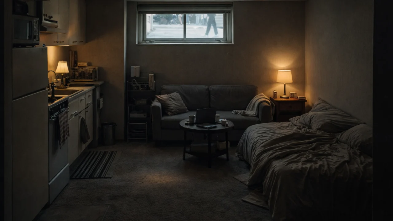 Polupodrum stana obitelji Kim u filmu Parasite koji simbolizira siromaštvo i društvenu marginalizaciju