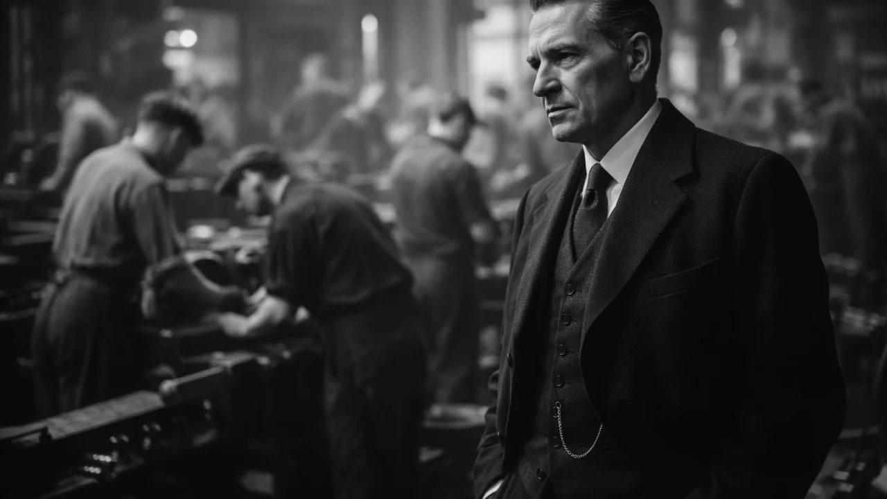 Prikaz Oskara Schindlera u tvornici, simbol moralne transformacije u filmu Schindler's List