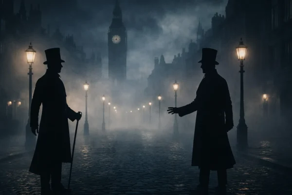 Viktorijanski London kao pozadina filma The Prestige, rivalstvo dvojice mađioničara u mračnoj i maglovitoj atmosferi