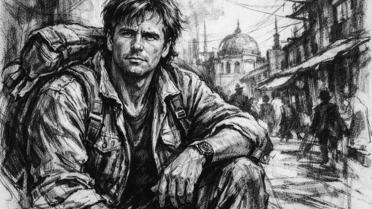 Putovanja Richarda Deana Andersona tijekom mladosti u ugalj stilu