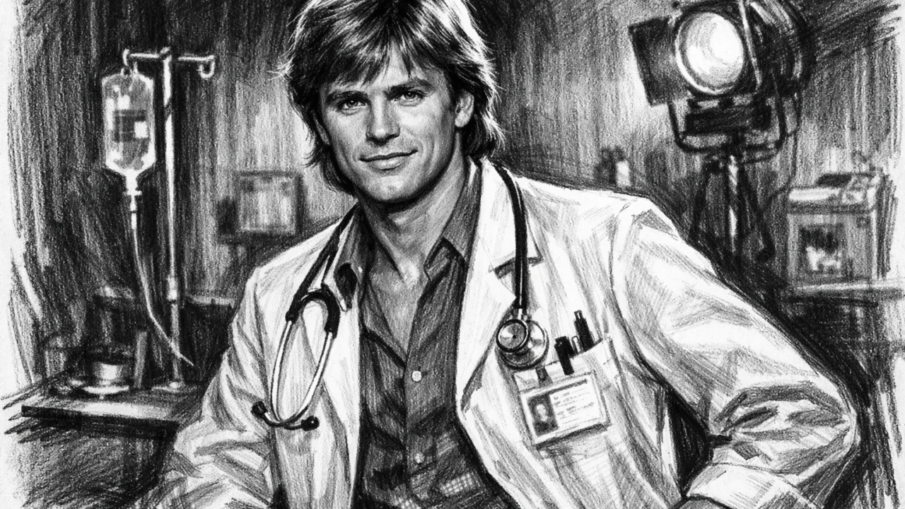 Početak glumačke karijere Richarda Deana Andersona u ugalj stilu, televizijski set