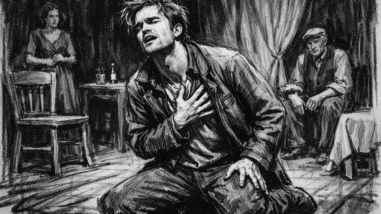 Kazališni nastup Roberta Pattinsona u ranim danima karijere, ugalj stil