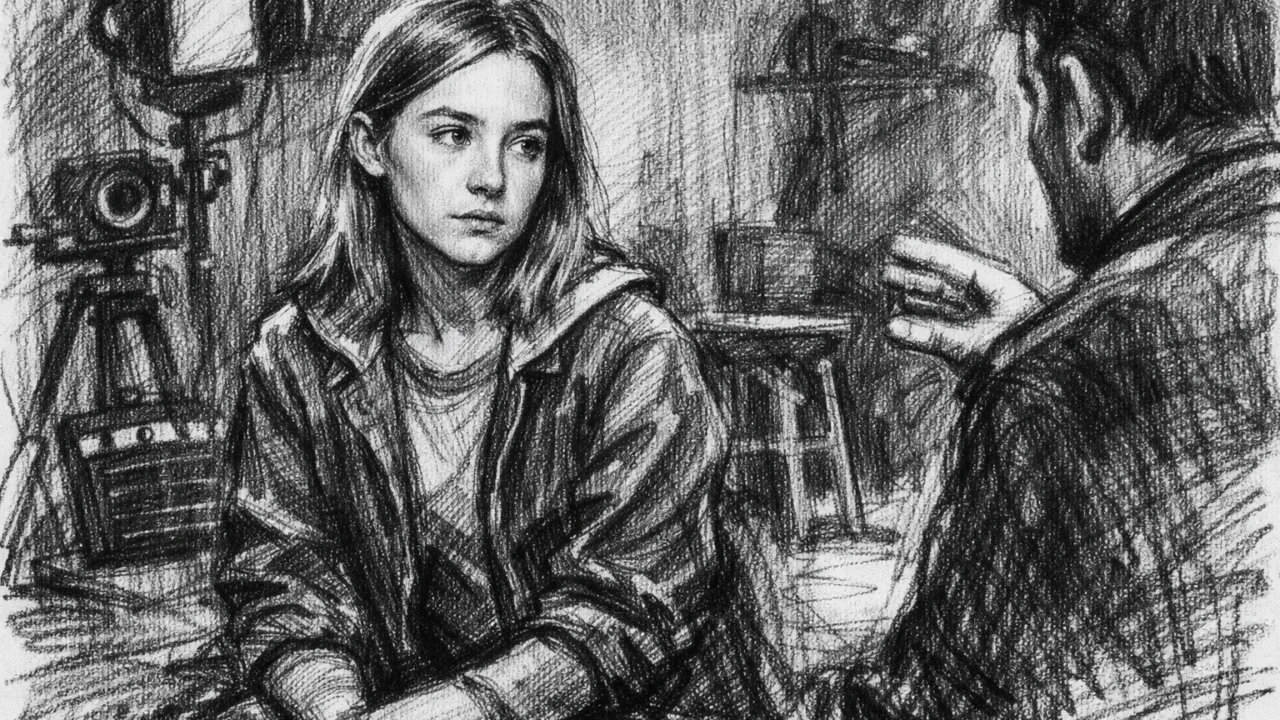 Prvi koraci glumačke karijere Saoirse Ronan prikazani u crno-bijelom ugljenom stilu