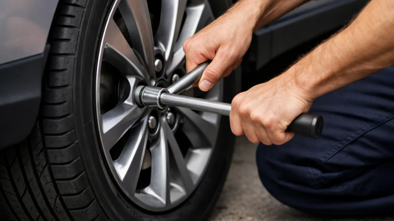 Otpuštanje vijaka kotača prije podizanja vozila kao važan korak sigurne promjene gume
