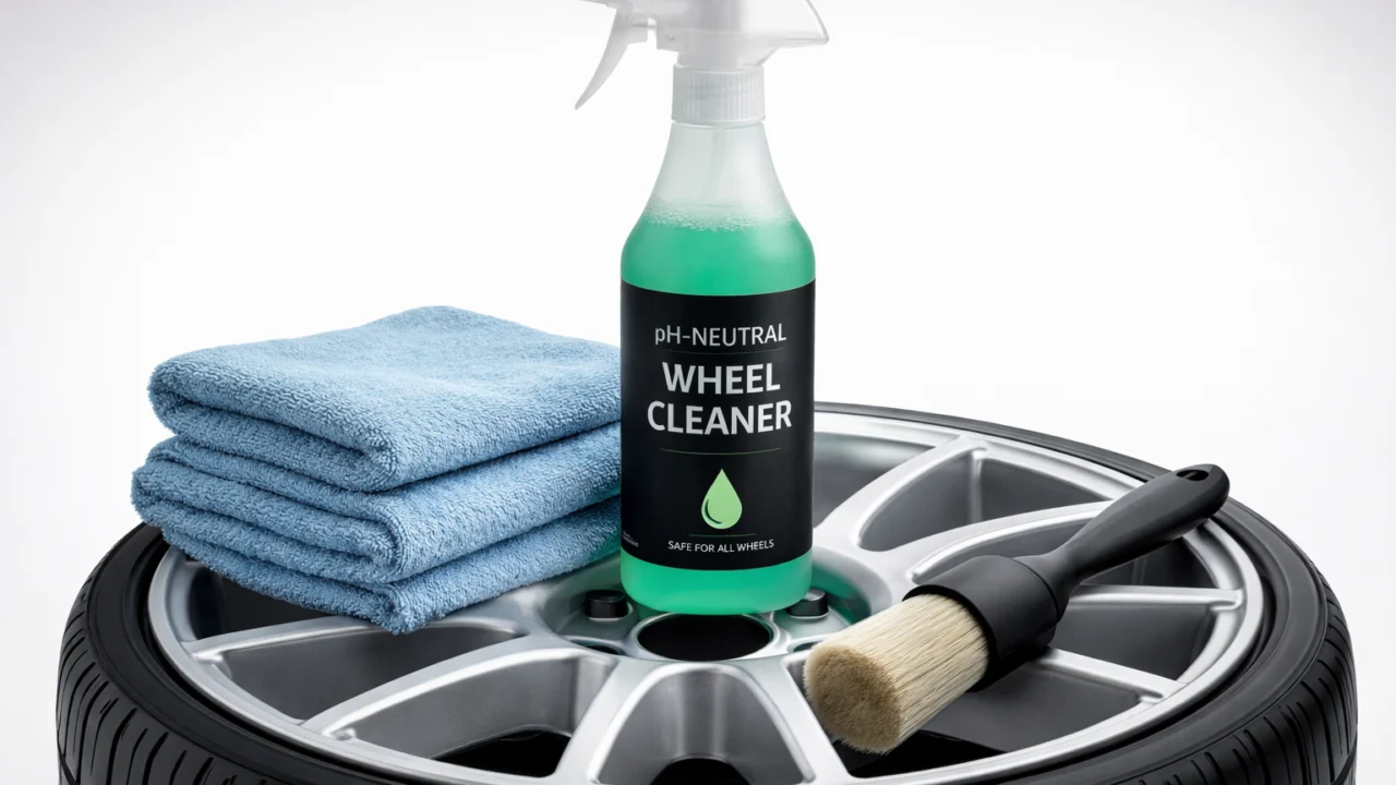 pH-neutralno sredstvo, mikrofiber krpe i mekana četka za čišćenje felgi bez ogrebotina