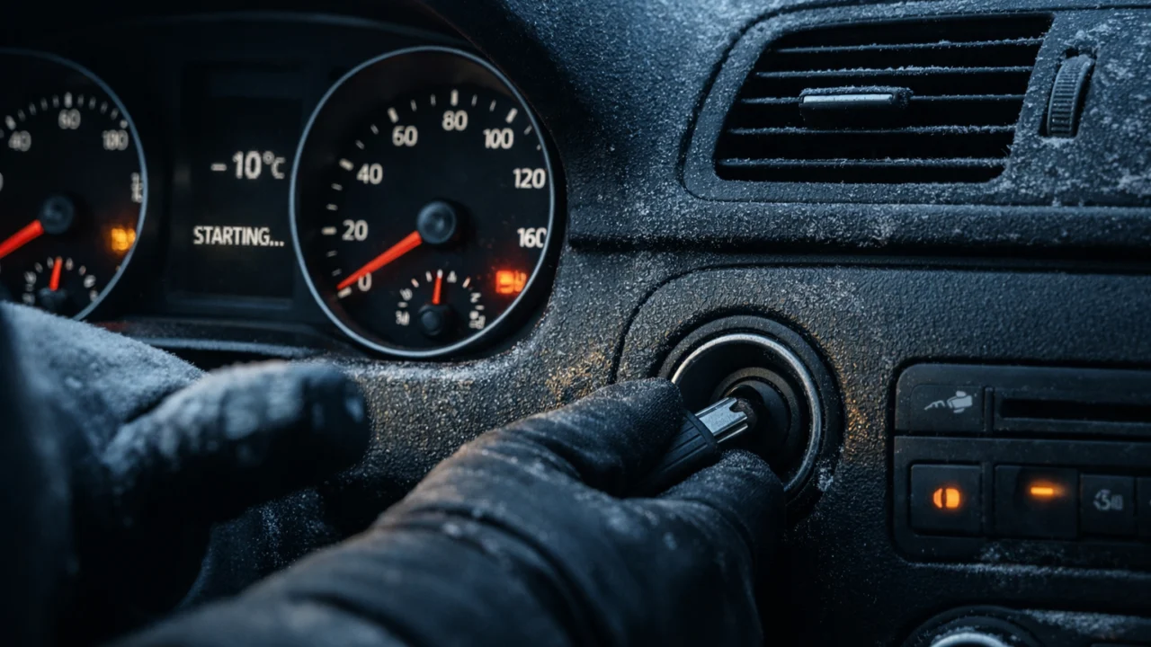 Sporije pokretanje motora zimi kao prvi znak oslabljenog akumulatora u hladnim uvjetima