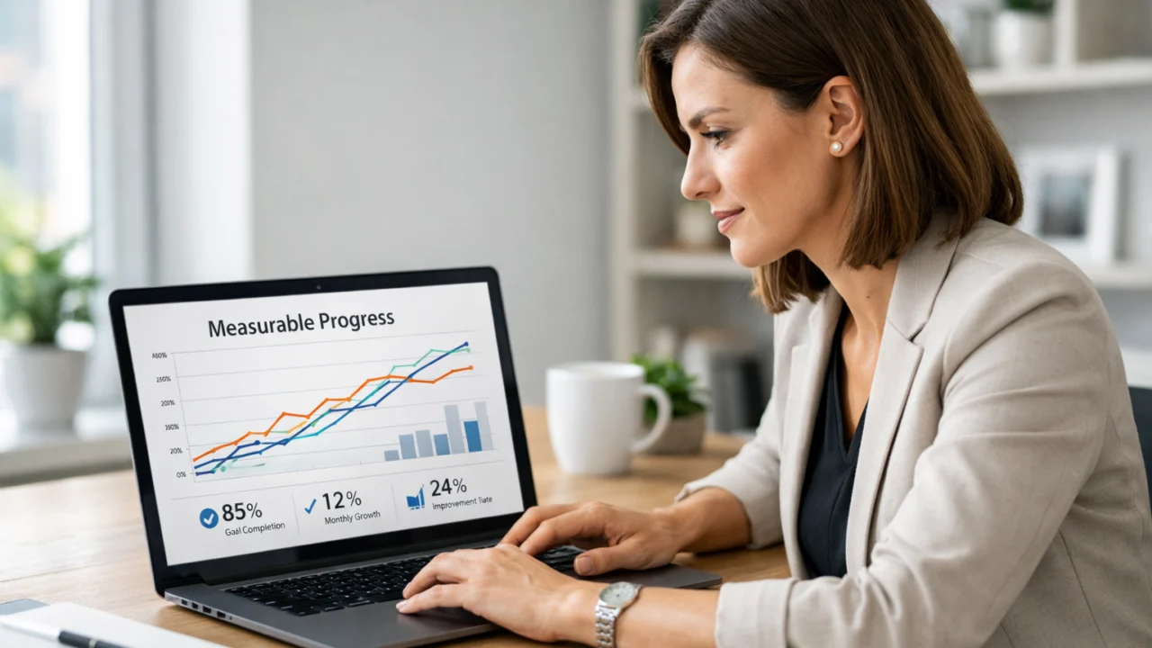 Praćenje mjerljivih ciljeva pomoću grafikona kao dio SMART metodologije