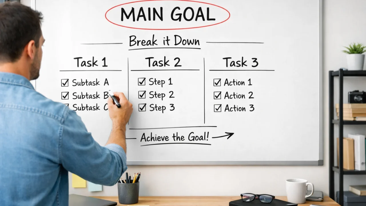 Razbijanje velikih ciljeva na ostvarive korake prema SMART pristupu