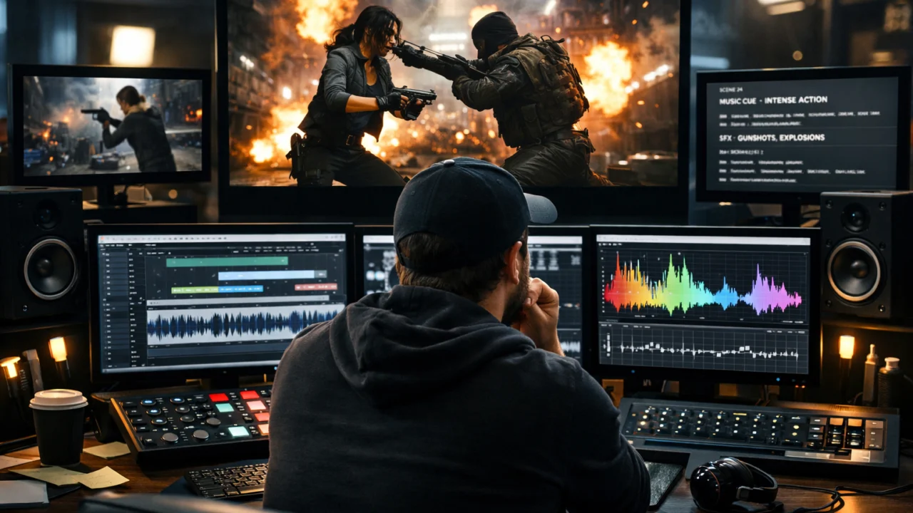 Prikaz montaže, glazbe i ritma koji čine akcijski film napetim i uvjerljivim bez oslanjanja samo na eksplozije