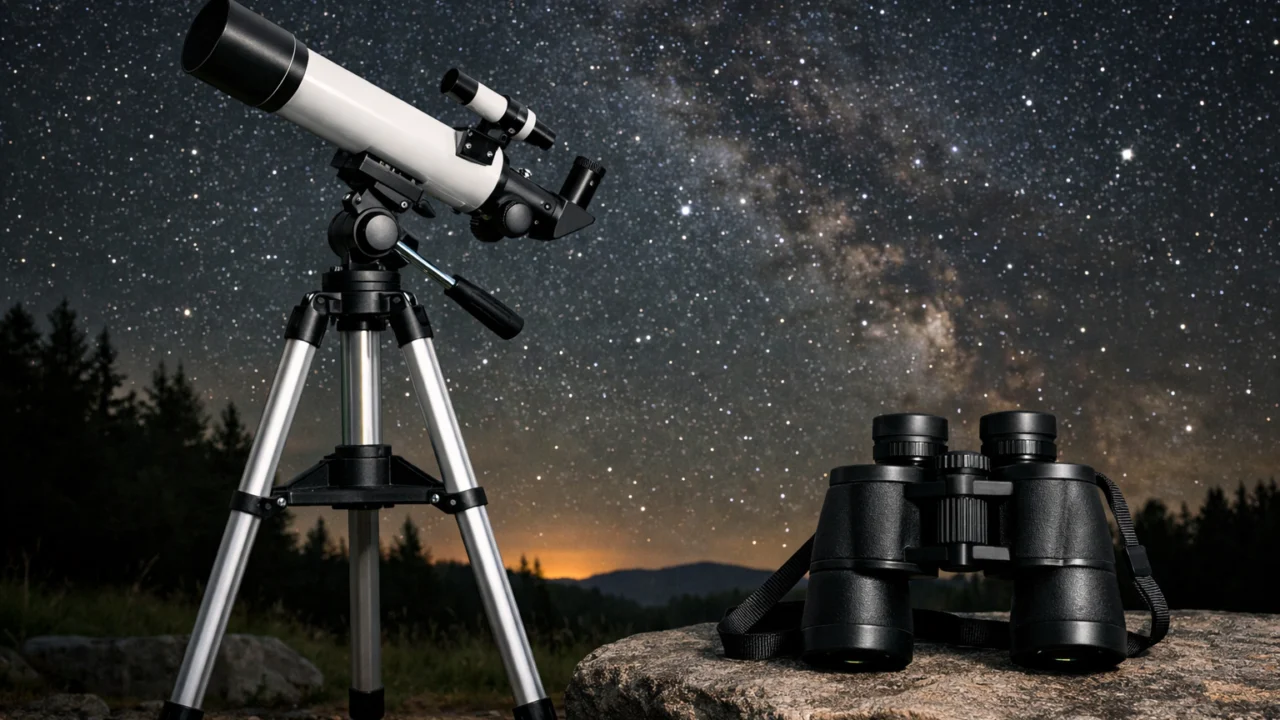 Usporedba osnovnog teleskopa i dvogleda za početnike u promatranju svemira