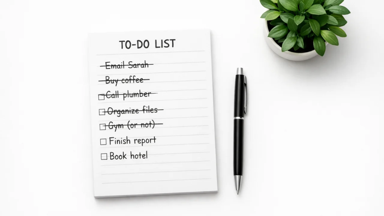 Eliminacija nepotrebnih zadataka tijekom tjednog pregleda radi smanjenja stresa