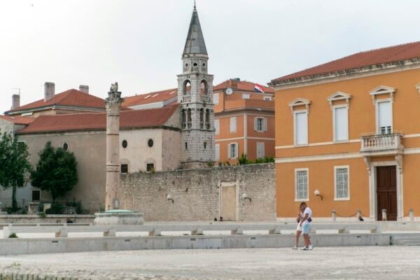 Oblačno nebo iznad zadarskih otoka u prosincu