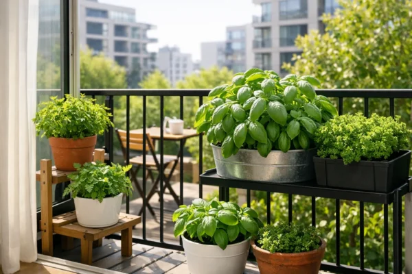 Uzgoj začinskog bilja na prozoru i balkonu s bosiljkom, peršinom i mentom uz puno prirodnog svjetla
