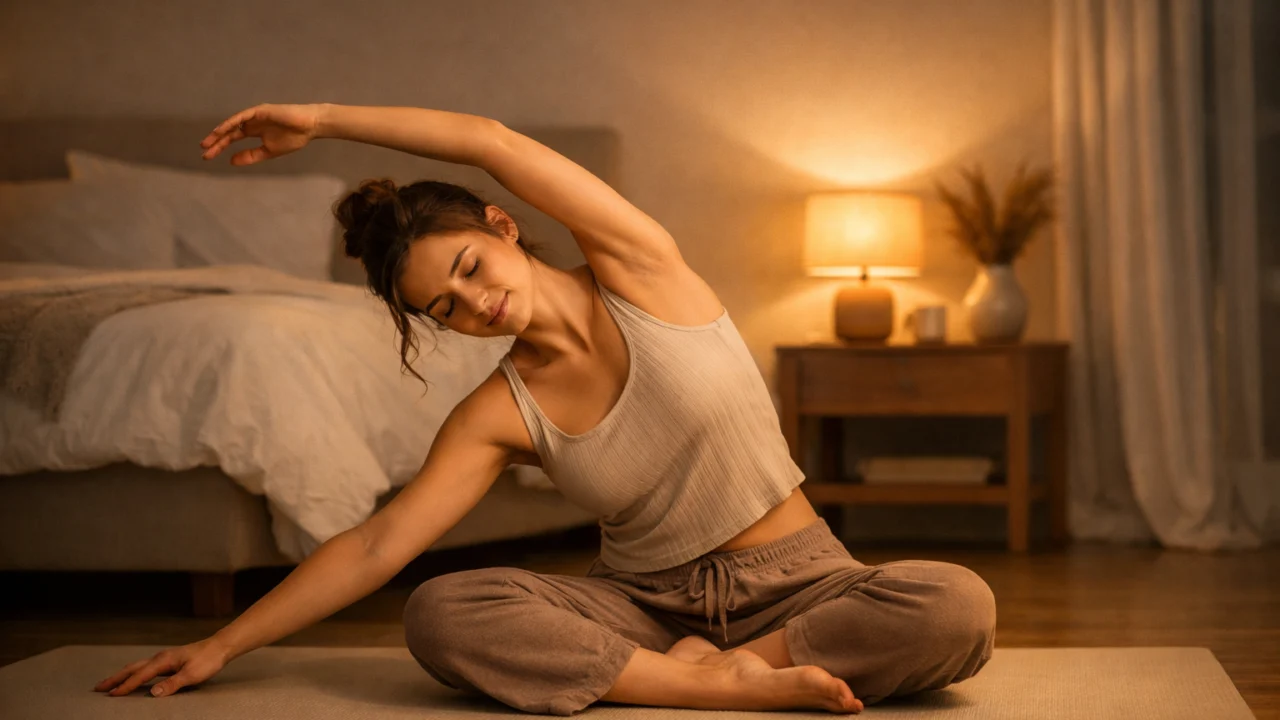 Lagano istezanje u večernjoj rutini koje pomaže opuštanju tijela i pripremi za san