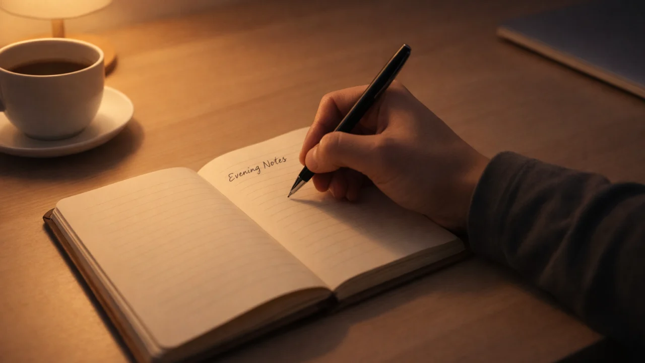 Zapisivanje obaveza ili dnevnik zahvalnosti kao večernja navika za mentalno rasterećenje