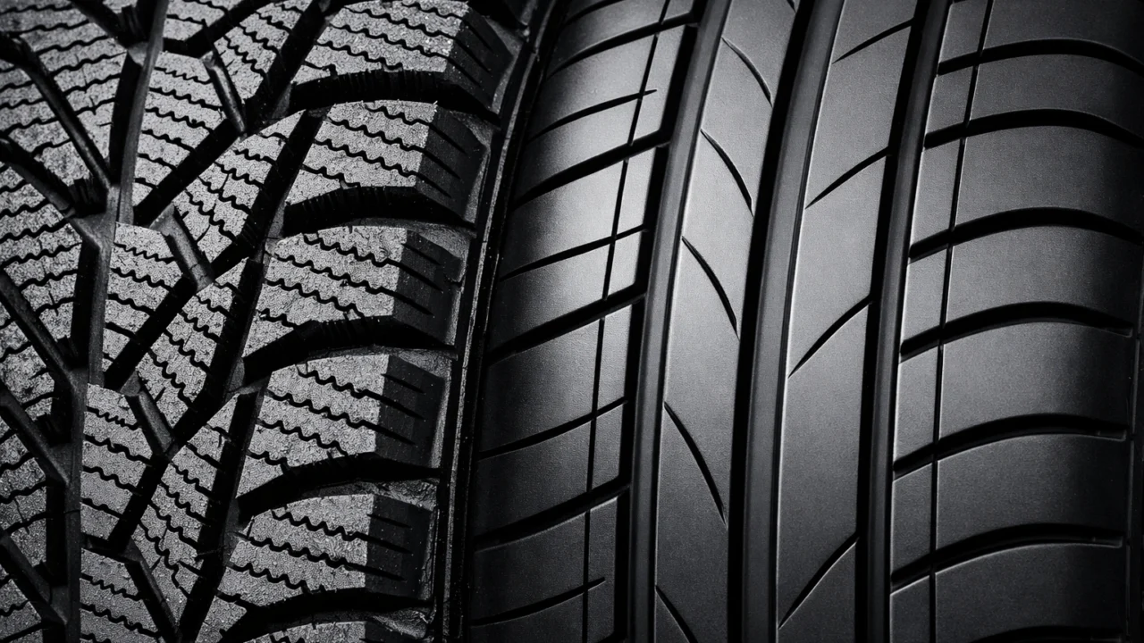 Detaljan prikaz profila zimskih i ljetnih guma s razlikama u kanalima i lamelama
