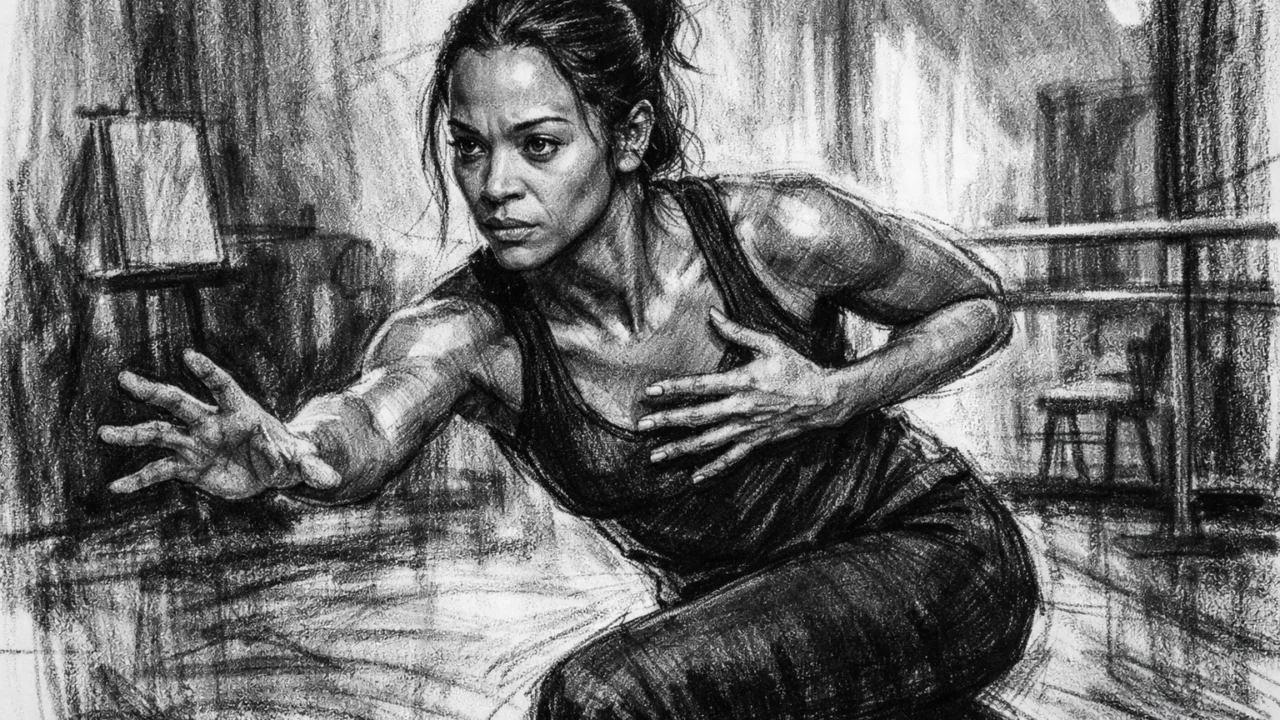 Priprema za glumu Zoe Saldane, disciplina i koncentracija u ugalj stilu