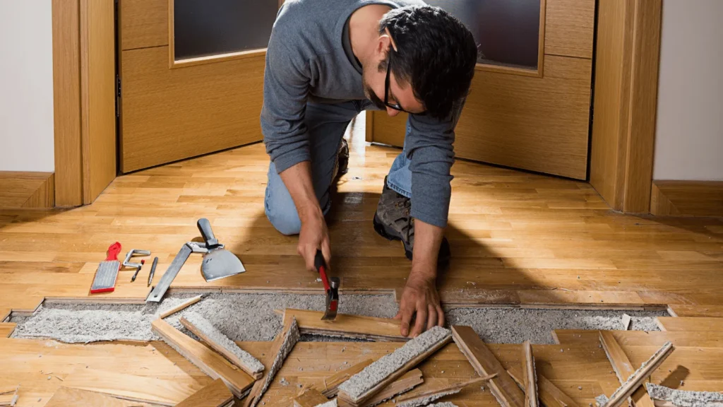 Kako zakrpati oštećenja na parketu i sakriti udubine