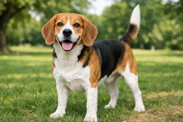Beagle pas na otvorenom u prirodi, prikaz karaktera i izgleda pasmine