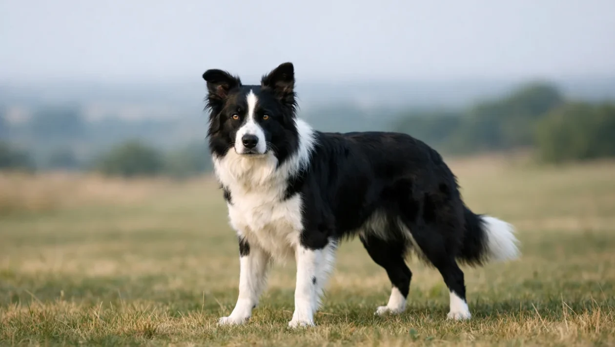 Border collie u prirodi koji prikazuje inteligenciju i energiju pasmine