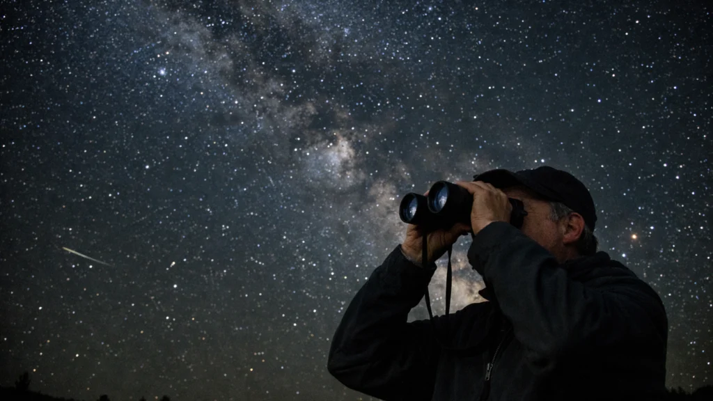 Početak promatranja maglica dvogledom pod tamnim nebom