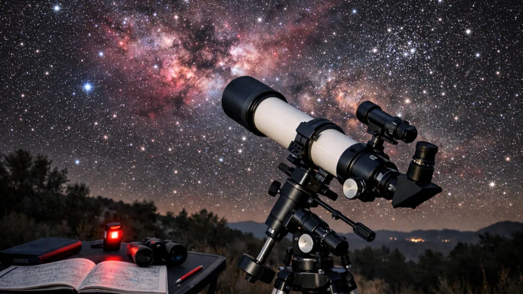 Teleskop s niskim povećanjem za promatranje maglica