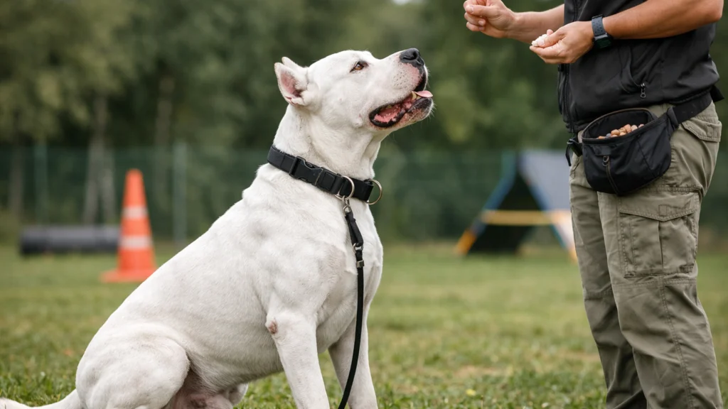 Trening Dogo argentina uz pozitivnu motivaciju i dosljedan odgoj