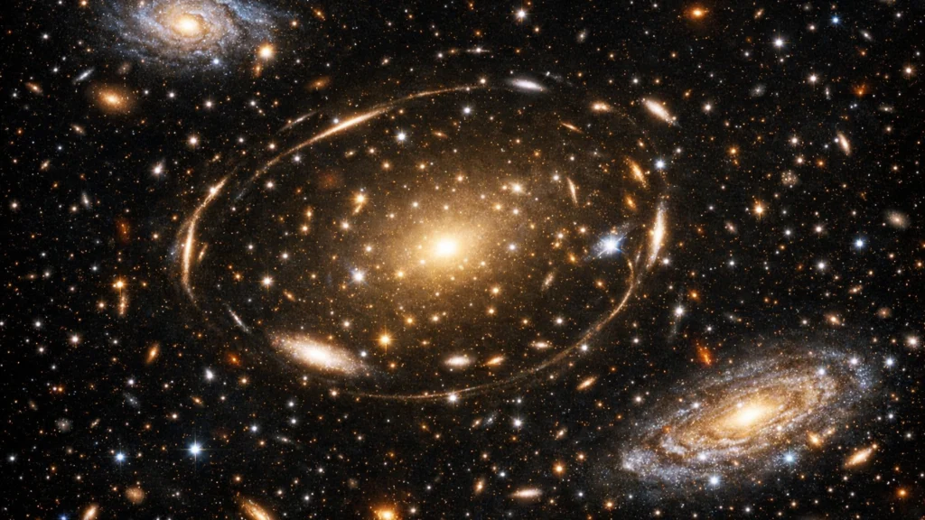 Povećana svjetlina udaljenih galaksija zahvaljujući gravitacijskim lećevima