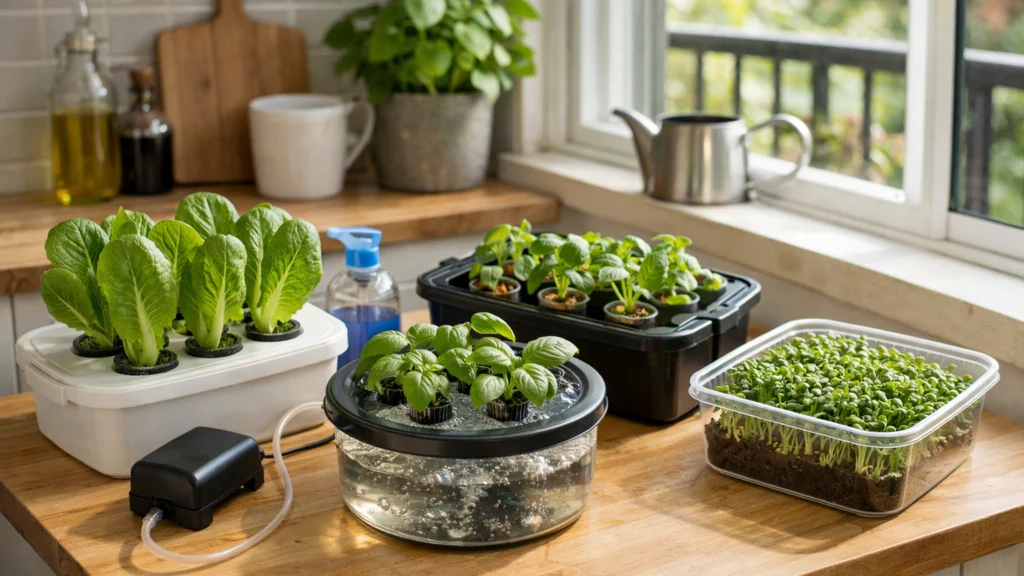 Osnovni hidroponski sustav za početnike u kućnom okruženju