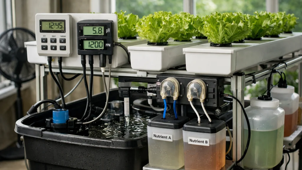 Automatizacija hidroponskog sustava pomoću senzora i timera